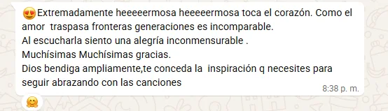 Extremadamente hermosa, toca el corazón. Como el amor traspasa generaciones